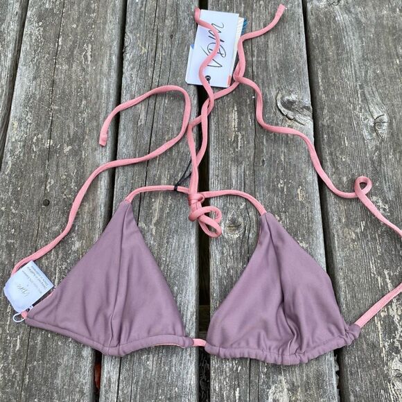 VDM The Label Marley Reversible Top Dusty Violet/Metallic Rose. Size Small. NWT - Picture 4 of 8